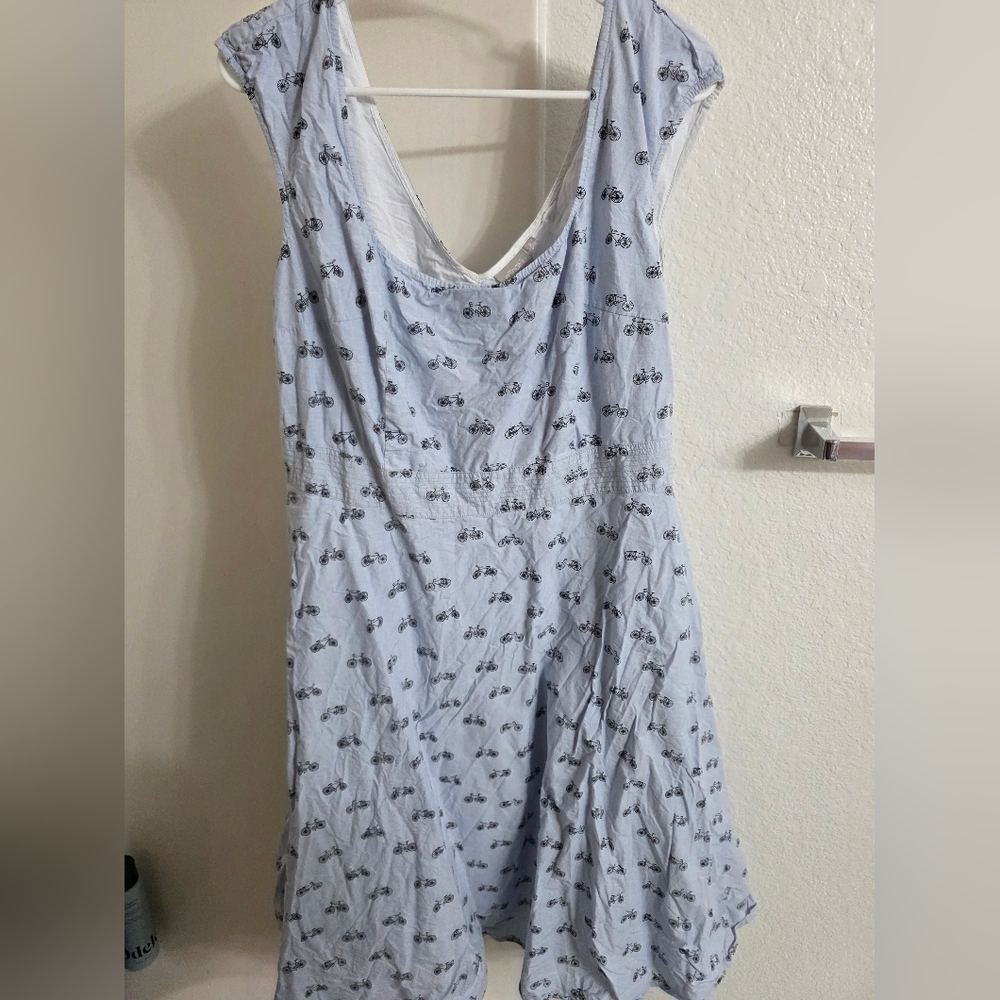 Eshakti Bicycle Print Fit And Flare Dress